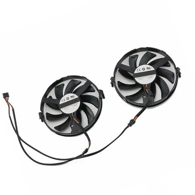 Alt view image 6 of 7 - Graphics Card Cooling Fans Suitable for XFX R7 350 360 370 R9 380 370X 380X RX 460 560 Series Desktop FDC10U12S9-C 93mm 12V 0.45A 4Pin Video Card Cooler Fans GPU Fan