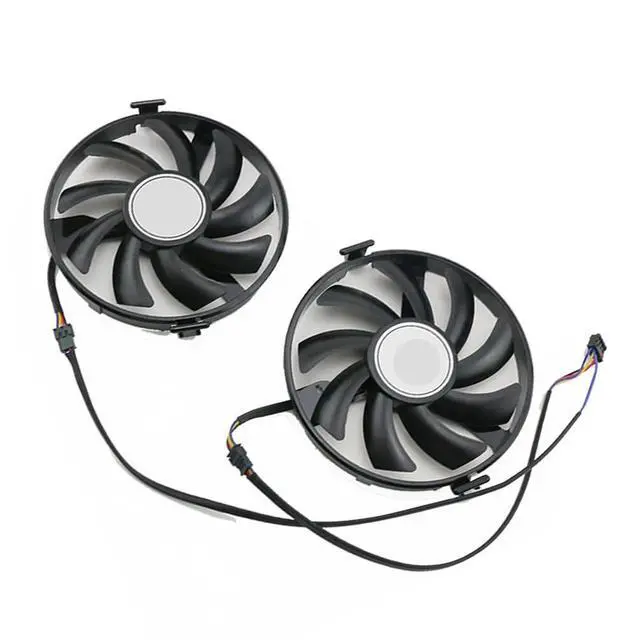 Alt view image 7 of 7 - Graphics Card Cooling Fans Suitable for XFX R7 350 360 370 R9 380 370X 380X RX 460 560 Series Desktop FDC10U12S9-C 93mm 12V 0.45A 4Pin Video Card Cooler Fans GPU Fan