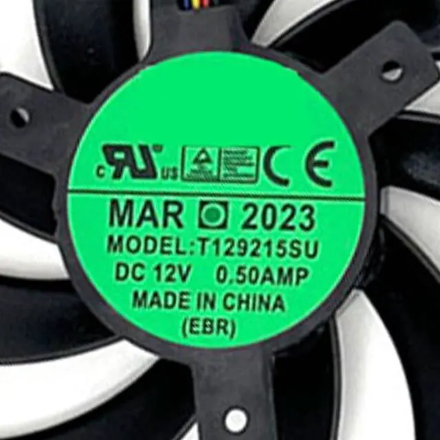 Alt view image 5 of 7 - Graphics Card Cooling Fans Suitable for POWERCOLOR RX 5500XT 5600XT 5700XT 6500XT 6600 6600XT 6650XT 6700 Fighter Series Desktop T129215SU 85mm 12V 0.5A 4Pin Video Card Cooler Fans GPU Fan