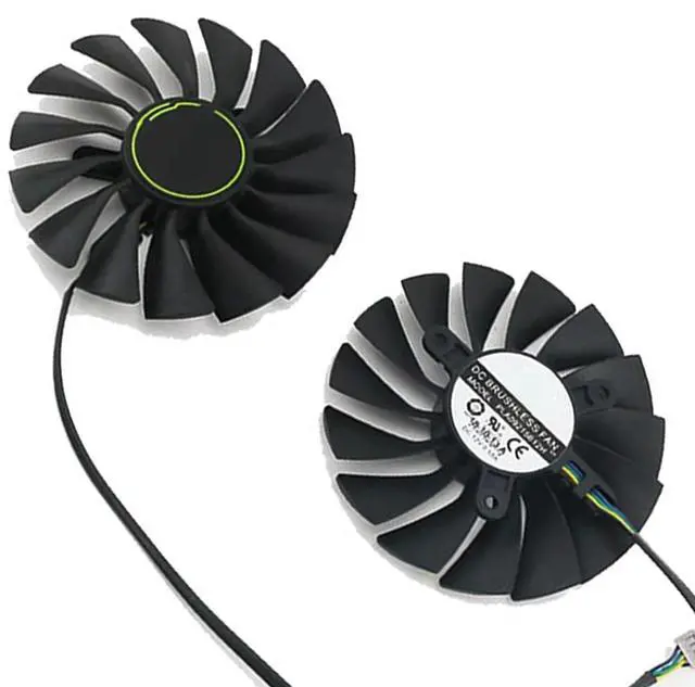 Main image of Graphics Card Cooling Fans Suitable for MSI RTX 2080 2080S 8G 2080ti 11G Ventus Series Desktop PLA09215B12H 90mm 12V 0.55A 4Pin Video Card Cooler Fans GPU Fan (2PCS)