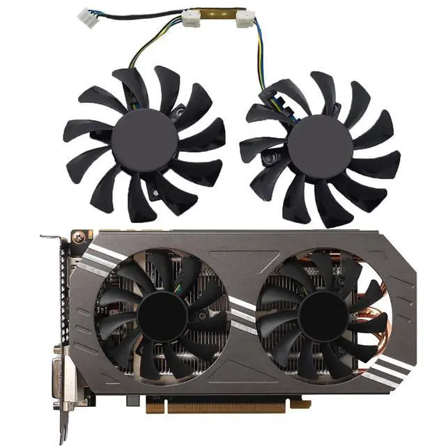 Alt view image 2 of 6 - Graphics Card Cooling Fans Suitable for ZOTAC GeForce GTX 970 Series Desktop GA81S2U GA81O2U 75mm 12V 0.38A 4Pin Video Card Cooler Fans GPU Fan (2PCS)
