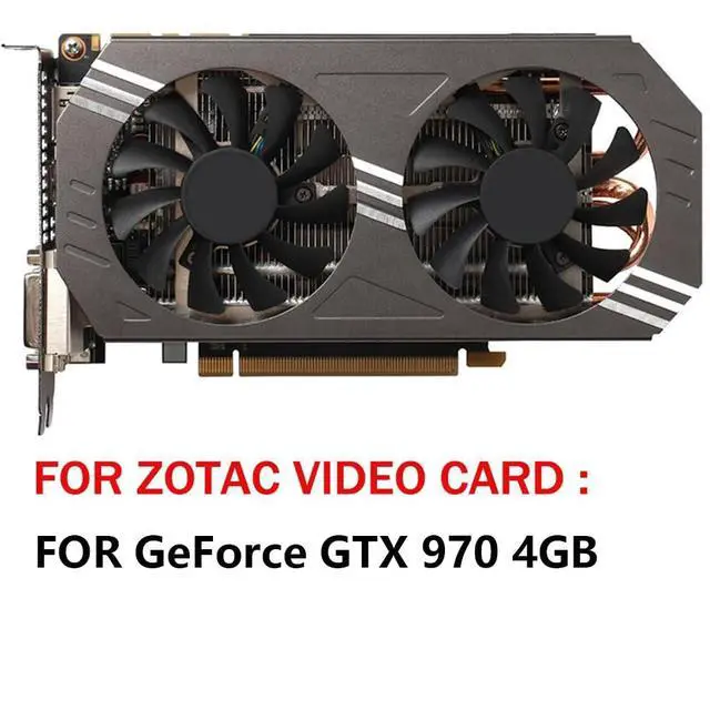 Alt view image 3 of 6 - Graphics Card Cooling Fans Suitable for ZOTAC GeForce GTX 970 Series Desktop GA81S2U GA81O2U 75mm 12V 0.38A 4Pin Video Card Cooler Fans GPU Fan (2PCS)