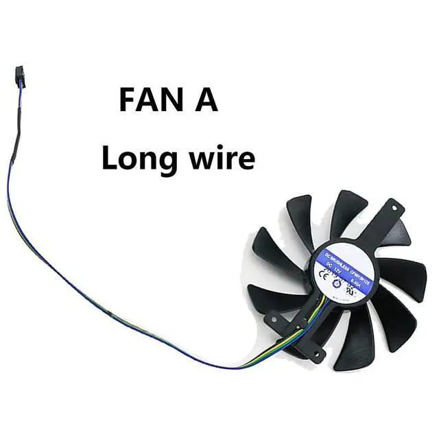 Alt view image 5 of 7 - Graphics Card Cooling Fans Suitable for ZOTAC RTX 2070S 2080 2080ti Twin Fan Series Desktop CF9015H12S 85mm 12V 0.40A 4Pin Video Card Cooler Fans GPU Fan (Fan-A)