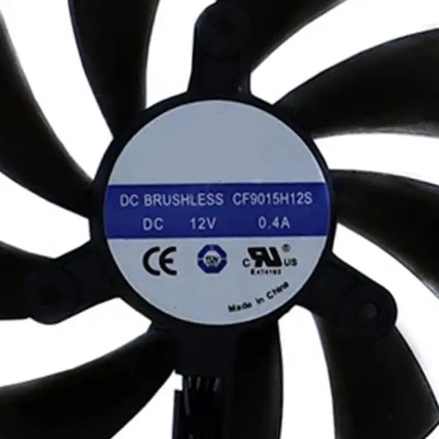 Alt view image 5 of 7 - Graphics Card Cooling Fans Suitable for ZOTAC RTX 2070S 2080 2080ti Twin Fan Series Desktop CF9015H12S 85mm 12V 0.40A 4Pin Video Card Cooler Fans GPU Fan (2PCS)