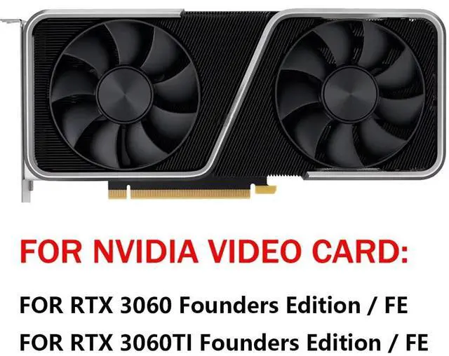 Alt view image 3 of 7 - Graphics Card Cooling Fans Suitable for NVIDIA GeForce RTX 3060 3060TI Founders Edition FE Series Desktop DAPC0815B2UP006 DAPC0815B2UP007 85mm 12V 0.6A 6Pin Video Card Cooler Fans GPU Fan (2PCS)