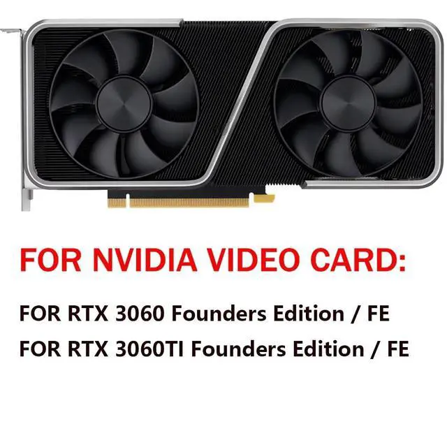 Alt view image 3 of 7 - Graphics Card Cooling Fans Suitable for NVIDIA GeForce RTX 3060 3060TI Founders Edition FE Series Desktop DAPC0815B2UP006 DAPC0815B2UP007 85mm 12V 0.6A 6Pin Video Card Cooler Fans GPU Fan (Fan-A)