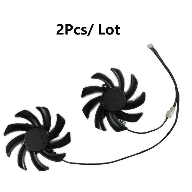 Alt view image 7 of 7 - Graphics Card Cooling Fans Suitable for for POWERCOLOR for DATALAND RX 5500XT 5600XT 5700 5700XT 5600XT RX 590 580 GME Red Dragonl Series Desktop Video T129215SU 85mm 12V 0.5A 4Pin Card Cooler Fans