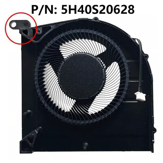 Alt view image 2 of 7 - CPU Cooling Fans Suitable for Lenovo Ideapad Gaming 3-15IAH7 3-15ARH7 3-16IAH7 Type: 82S9 82SA 82SC Laptop Cooler Fan 5V 0.5A 4 PIN DFS5K223052833 FPKX + DFS5K221153713 FPKW 5H40S20628 (CPU)