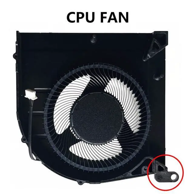 Alt view image 7 of 7 - CPU Cooling Fans Suitable for Lenovo Ideapad Gaming 3-15IAH7 3-15ARH7 3-16IAH7 Type: 82S9 82SA 82SC Laptop Cooler Fan 5V 0.5A 4 PIN DFS5K223052833 FPKX + DFS5K221153713 FPKW 5H40S20628 (CPU)