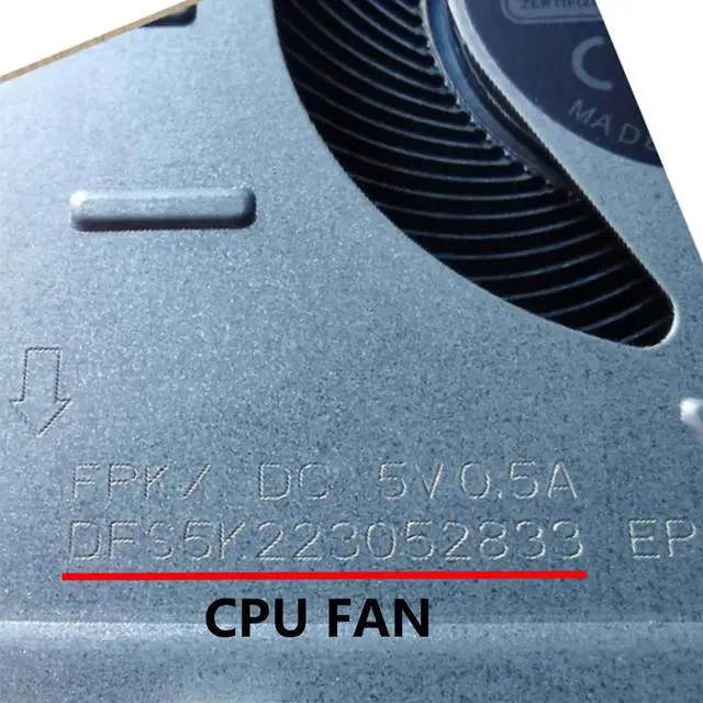 Alt view image 3 of 7 - CPU + GPU Cooling Fans Suitable for Lenovo Ideapad Gaming 3-15IAH7 3-15ARH7 3-16IAH7 Type: 82S9 82SA 82SC Laptop Cooler Fan 5V 0.5A 4 PIN DFS5K223052833 FPKX + DFS5K221153713 FPKW 5H40S20628 (2PCS)