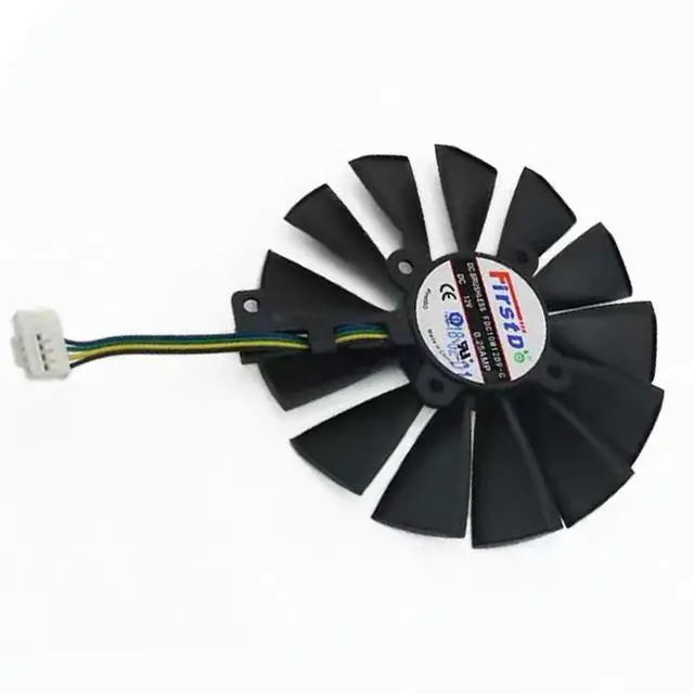 Alt view image 7 of 7 - Graphics Card Cooling Fans Suitable for ASUS Phoenix GTX 1650S 1660 1660S 1660Ti RTX 2060 Series Desktop FDC10M12D9-C 12V 0.25A 95mm 6Pin 4Wire Video Card Cooler Fans GPU Fan