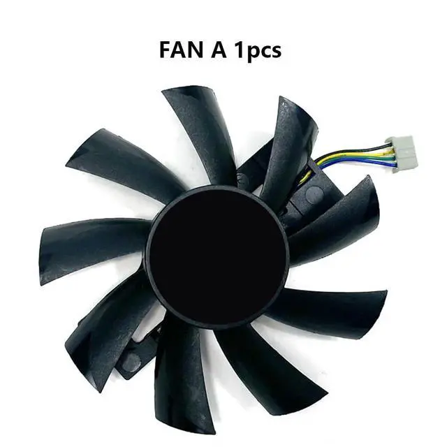 Alt view image 6 of 6 - Graphics Card Cooling Fans Suitable for for PowerColor for DATALAND RX 580 570 560XT X-Serial RX 570 Cool Energy/Red Dragon/Dual Cool Series Desktop GA92B2U 88mm 12V 0.46A 4Pin (Fan-A)