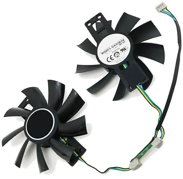 Main image of Graphics Card Cooling Fans Suitable for for PowerColor for DATALAND RX 580 570 560XT X-Serial RX 570 Cool Energy/Red Dragon/Dual Cool Series Desktop GA92B2U 88mm 12V 0.46A 4Pin (2PCS)