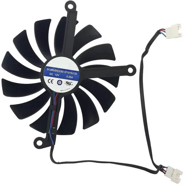 Main image of Graphics Card Cooling Fans Suitable for XFX RX 6800 6800XT 6900XT Speedster 319 Series Desktop Video Card Cooler Fans GPU Fan CF9015U12D 85MM CF1015U12D 95mm 12V 0.55A 4Pin (Fan-A)