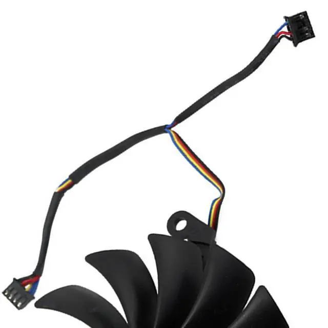 Alt view image 6 of 7 - Graphics Card Cooling Fans Suitable for XFX RX 6800 6800XT 6900XT Speedster 319 Series Desktop Video Card Cooler Fans GPU Fan CF9015U12D 85MM CF1015U12D 95mm 12V 0.55A 4Pin (Fan-C)
