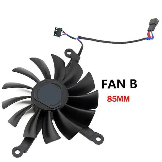 Alt view image 7 of 7 - Graphics Card Cooling Fans Suitable for XFX RX 6800 6800XT 6900XT Speedster 319 Series Desktop Video Card Cooler Fans GPU Fan CF9015U12D 85MM CF1015U12D 95mm 12V 0.55A 4Pin (Fan-B)