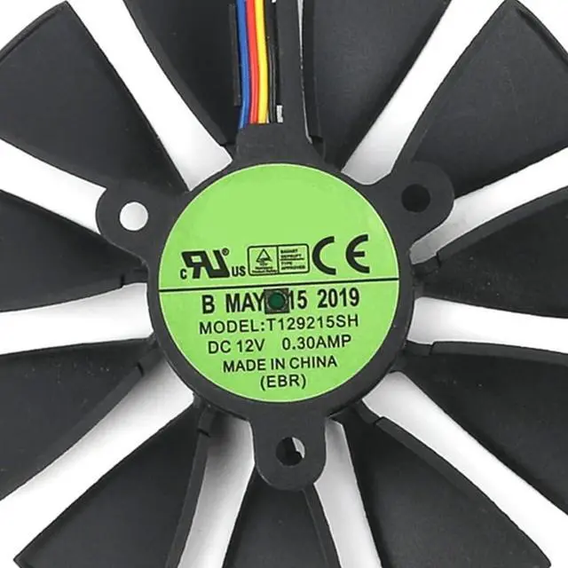 Alt view image 6 of 7 - Graphics Card Cooling Fan Replacement for ASUS ROG Strix RTX 2060 2060 Super 2070 Gaming Series 87mm T129215SH T129215SL 12V 0.50A 7Pin Video Card Cooler Fans GPU Fan