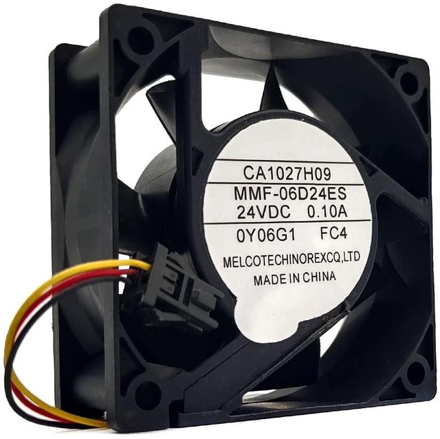 Alt view image 2 of 7 - MMF-06D24ES 60 * 60 * 25mm DC 24V Fan 0.10A 6CM 6025 Inverter Cooling Fan (3pin)