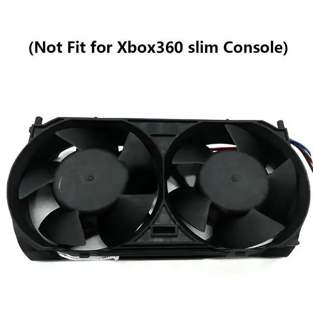 Alt view image 2 of 4 - AUB0712HH Internal Heat Dissipation Enhanced Heatsink Dual Fans Suitable for Xbox360 Series Games Console Cooler Fan 12V 0.4A 4 PIN