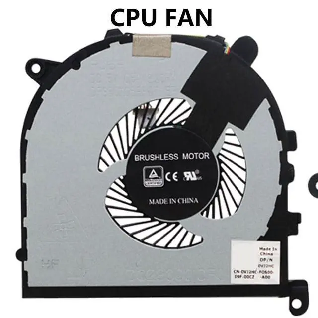 Alt view image 6 of 7 - CPU + GPU Cooling Fans Suitable for Dell XPS 15 9550 9560 P56F For Precision 5520 M5510 M5520 Series Laptop Cooler FAN 5V 0.5A 4 PIN DFS501105PR0T FJ6P + DFS501105PQ0T FJ6J P/N: 0VJ2HC + 0TK9J1 (2PCS)