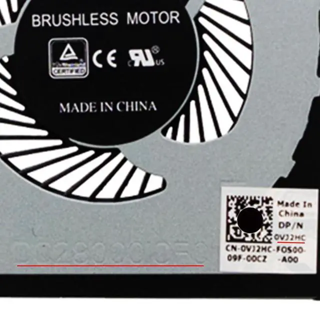 Alt view image 4 of 6 - CPU Cooling Fans Suitable for Dell XPS 15 9550 9560 P56F for Precision 5520 M5510 M5520 Series Laptop Cooler Fan 5V 0.5A 4 PIN DFS501105PR0T FJ6P + DFS501105PQ0T FJ6J P/N: 0VJ2HC + 0TK9J1 (CPU)