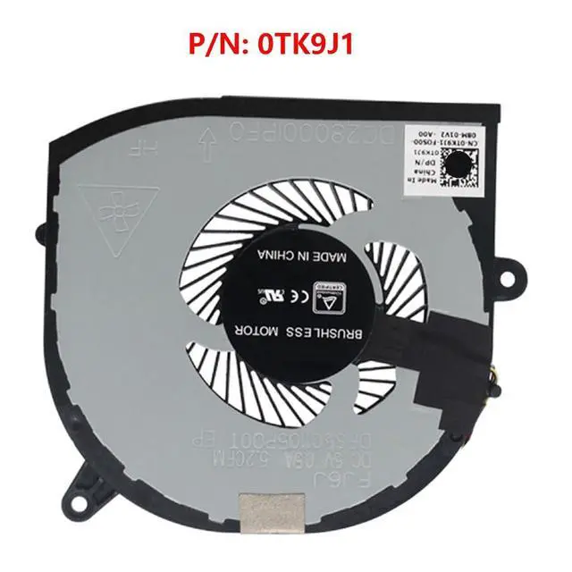 Alt view image 6 of 7 - GPU Cooling Fans Suitable for Dell XPS 15 9550 9560 P56F for Precision 5520 M5510 M5520 Series Laptop Cooler Fan 5V 0.5A 4 PIN DFS501105PR0T FJ6P + DFS501105PQ0T FJ6J P/N: 0VJ2HC + 0TK9J1 (GPU)