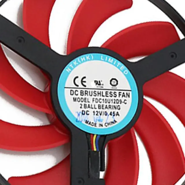 Alt view image 4 of 6 - Graphics Card Cooling Fans Suitable for AMD Radeon R9 390X Engineering Sample Series Desktop FDC10U12D9-C 85mm 12V 0.45A 4Pin Video Card Cooler Fans GPU Fan