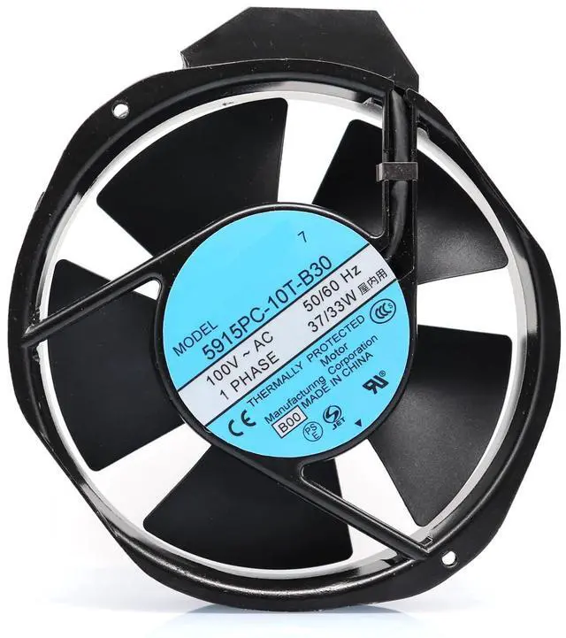 Main image of 5915PC-10T-B30 100VAC 37/33W 50/60 Hz 172 * 150 * 38mm Aluminum Frame Fan Cabinet AC Cooling Fan