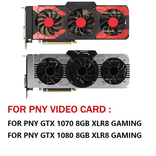 Alt view image 3 of 7 - Graphics Card Cooling Fans Suitable for PNY GTX 1070 1080 XLR8 8GB Gaming Series Desktop FD7010H12D 75mm 12V 0.25A 4Pin Video Card Cooler Fans GPU Fan (3PCS)