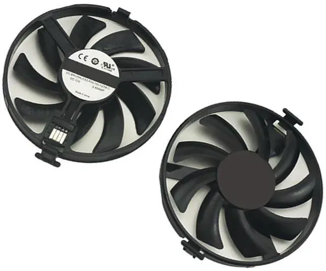 Main image of Graphics Card Cooling Fans Suitable for XFX Radeon RX 470 480 RS RX 470D 570 RX 580 EDITIE Crimson Series Desktop FDC10U12S9-C 93mm 12V 0.45A 4Pin Video Card Cooler Fans GPU Fan (2PCS)