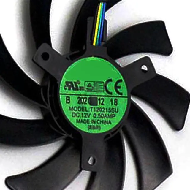 Alt view image 5 of 7 - Graphics Card Cooling Fans Suitable for XFX RX 6700XT Speedster SWFT 309 Core Series Desktop T129215SU FDC10H12S9-C 85mm 12V 0.35A 4Pin Video Card Cooler Fans GPU Fan (Fan-A)