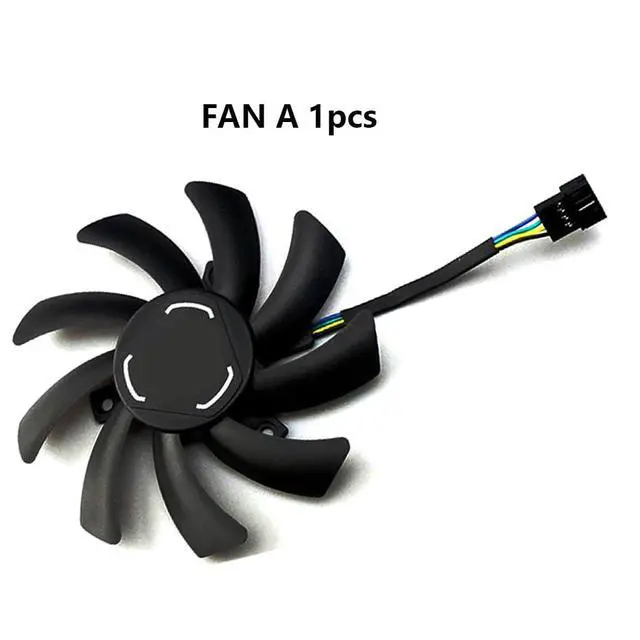 Alt view image 7 of 7 - Graphics Card Cooling Fans Suitable for XFX RX 6700XT Speedster SWFT 309 Core Series Desktop T129215SU FDC10H12S9-C 85mm 12V 0.35A 4Pin Video Card Cooler Fans GPU Fan (Fan-A)