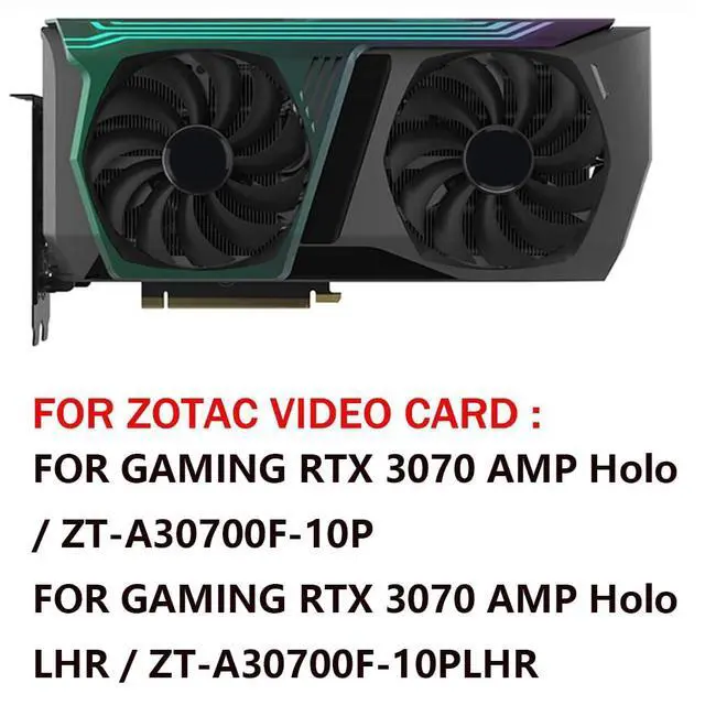 Alt view image 3 of 7 - Graphics Card Cooling Fans Suitable for ZOTAC Gaming GeForce RTX 3070 AMP Holo LHR Series Desktop GAA8S2U 100mm 12V 0.45A 4Pin Video Card Cooler Fans GPU Fan (Fan-B)
