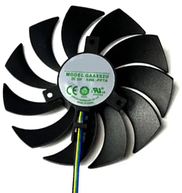 Main image of Graphics Card Cooling Fans Suitable for ZOTAC Gaming GeForce RTX 3070 AMP Holo LHR Series Desktop GAA8S2U 100mm 12V 0.45A 4Pin Video Card Cooler Fans GPU Fan (Fan-B)