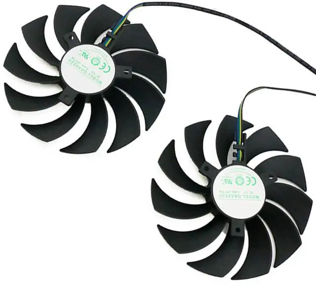 Main image of 2pcs/ lot Graphics Card Cooling Fans Suitable for ZOTAC Gaming GeForce RTX 3070 AMP Holo LHR Series Desktop GAA8S2U 100mm 12V 0.45A 4Pin Video Card Cooler Fans GPU Fan (2PCS)