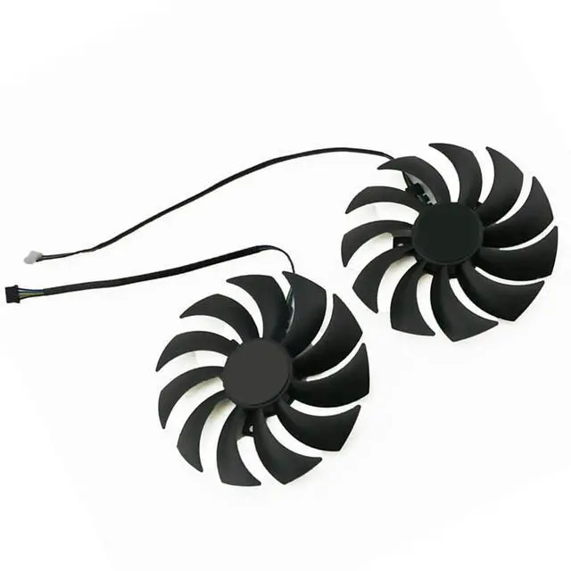 Alt view image 7 of 7 - 2pcs/ lot Graphics Card Cooling Fans Suitable for ZOTAC Gaming GeForce RTX 3070 AMP Holo LHR Series Desktop GAA8S2U 100mm 12V 0.45A 4Pin Video Card Cooler Fans GPU Fan (2PCS)