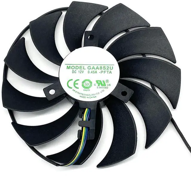 Main image of Graphics Card Cooling Fans Suitable for ZOTAC Gaming GeForce RTX 3070 AMP Holo LHR Series Desktop GAA8S2U 100mm 12V 0.45A 4Pin Video Card Cooler Fans GPU Fan (Fan-A)