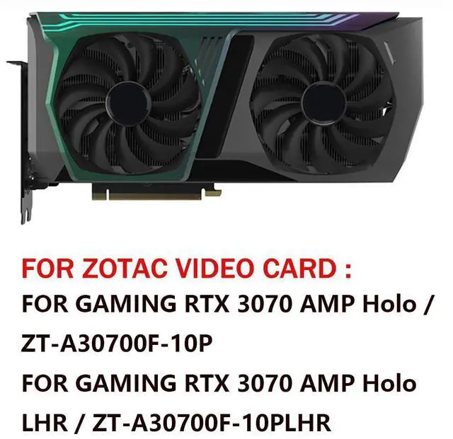 Alt view image 3 of 7 - Graphics Card Cooling Fans Suitable for ZOTAC Gaming GeForce RTX 3070 AMP Holo LHR Series Desktop GAA8S2U 100mm 12V 0.45A 4Pin Video Card Cooler Fans GPU Fan (Fan-A)