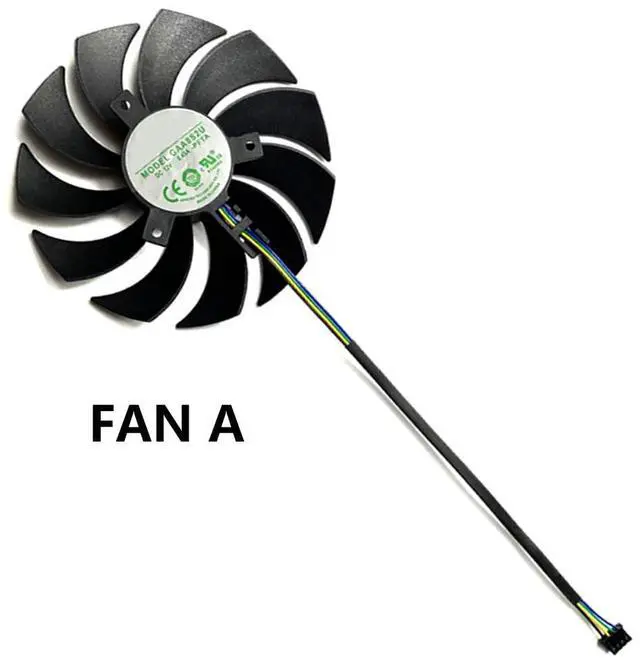 Alt view image 6 of 7 - Graphics Card Cooling Fans Suitable for ZOTAC Gaming GeForce RTX 3070 AMP Holo LHR Series Desktop GAA8S2U 100mm 12V 0.45A 4Pin Video Card Cooler Fans GPU Fan (Fan-A)
