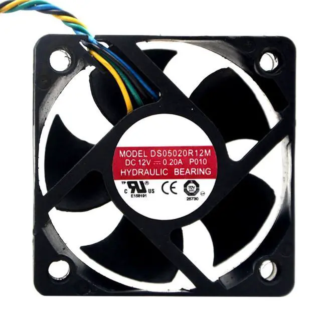 Alt view image 2 of 7 - DS05020R12M 5020 P010 50mm 12V 0.20A 50 * 50 * 20mm 5cm Cooling Fan CPU Cooling Fan 4-Wire