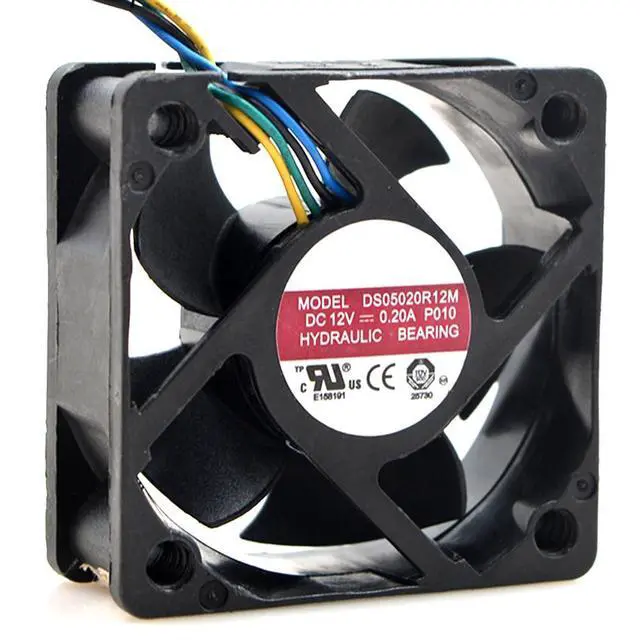 Alt view image 4 of 7 - DS05020R12M 5020 P010 50mm 12V 0.20A 50 * 50 * 20mm 5cm Cooling Fan CPU Cooling Fan 4-Wire