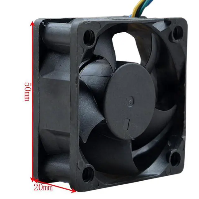 Alt view image 7 of 7 - DS05020R12M 5020 P010 50mm 12V 0.20A 50 * 50 * 20mm 5cm Cooling Fan CPU Cooling Fan 4-Wire
