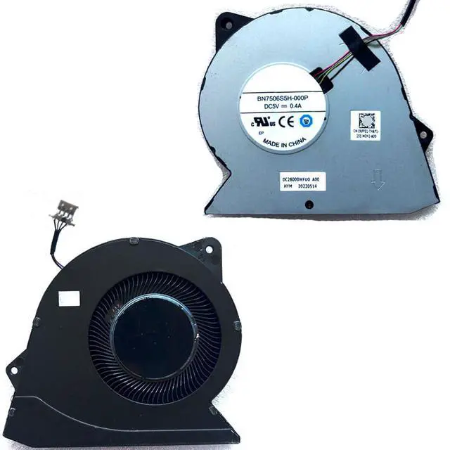 Alt view image 7 of 7 - CPU Cooling Fans Suitable for Dell Inspiron 15 3510 3511 3515 3520 3525 for Dell Vostro 15 3510 3525 14 3420 3250 Series Laptop Cooler Fan 5V 0.4A 4 PIN BN7506S5H-000P / P/N: 0RFF51 DC28000WFU0