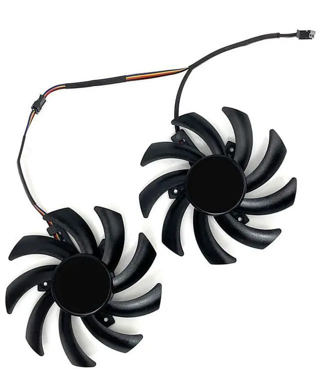 Alt view image 7 of 7 - Graphics Card Cooling Fans Suitable for for PowerColor for DATALAND RX 5600XT 5700 6600 6500XT 6600XT 6650XT 6700 Athletic Edition Series T129215SU 85mm 12V 0.57A 4Pin Video Card Cooler Fans