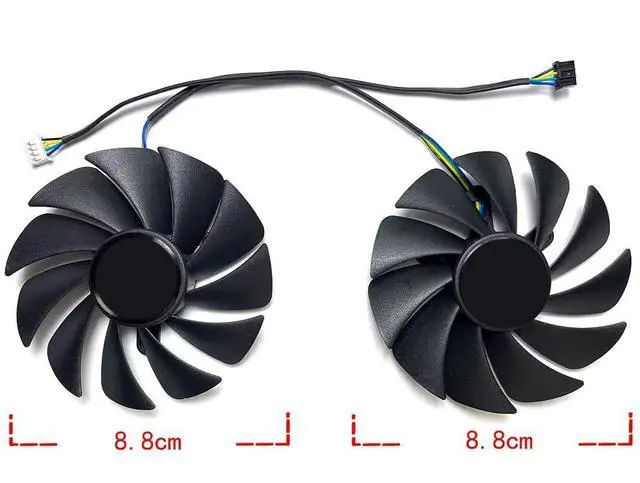 Alt view image 3 of 7 - Graphics Card Cooling Fans Suitable for ZOTAC RTX 3050 3060 3060TI Twin Edge OC Series Desktop GA92S2U CF9015H12S 87mm 12V 0.46A 4Pin Video Card Cooler Fans GPU Fan (2PCS)
