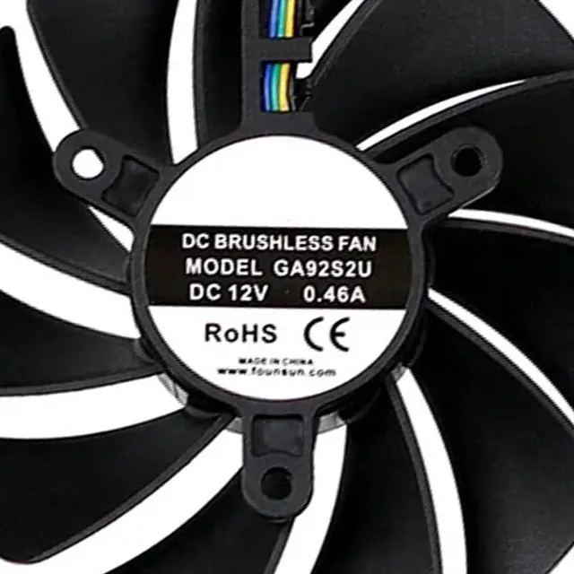 Alt view image 5 of 7 - Graphics Card Cooling Fans Suitable for ZOTAC RTX 3050 3060 3060TI Twin Edge OC Series Desktop GA92S2U CF9015H12S 87mm 12V 0.46A 4Pin Video Card Cooler Fans GPU Fan (2PCS)