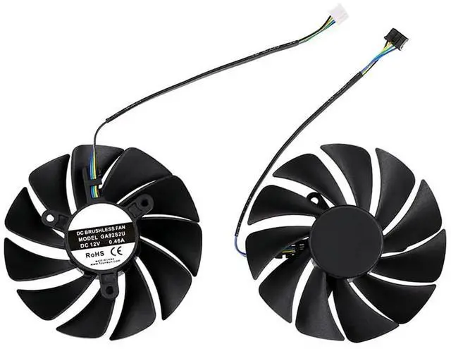 Alt view image 6 of 7 - Graphics Card Cooling Fans Suitable for ZOTAC RTX 3050 3060 3060TI Twin Edge OC Series Desktop GA92S2U CF9015H12S 87mm 12V 0.46A 4Pin Video Card Cooler Fans GPU Fan (2PCS)