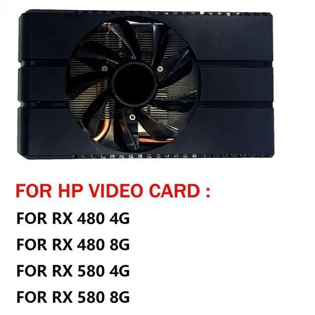 Alt view image 3 of 7 - Graphics Card Cooling Fans Suitable for HP RX 480 580 4G 8G Series Desktop FD9015U12D 85mm 12V 0.55A 4Pin Video Card Cooler Fans GPU Fan