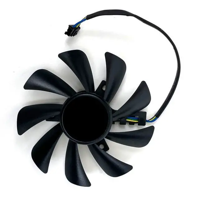 Alt view image 7 of 7 - Graphics Card Cooling Fans Suitable for HP RX 480 580 4G 8G Series Desktop FD9015U12D 85mm 12V 0.55A 4Pin Video Card Cooler Fans GPU Fan
