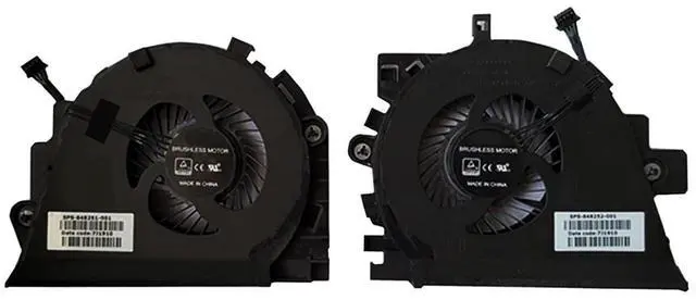 Main image of CPU + GPU Cooling Fans Suitable for HP ZBook Mobile Worstation 15 G3 15 G4 HSTNN-C87C Series Laptop Cooler Fan 5V 0.5A 4 PIN DFS2000054R0T FGGT 848251-001 + DFS531005PL0T FGGU 848252-001 (2PCS)